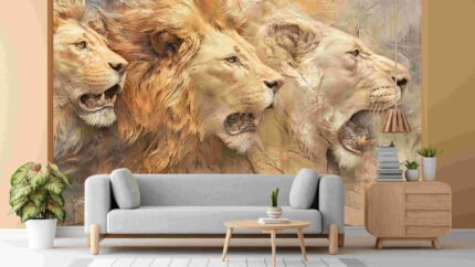 Lion Relief Sculpture