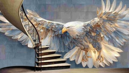 Metal Eagle Sculpture