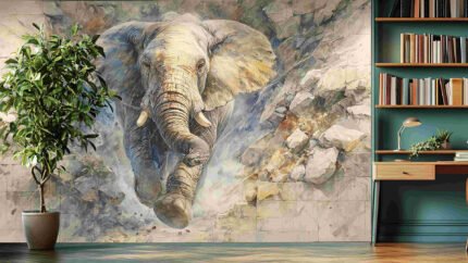 Elephant mural