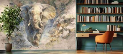 Elephant mural