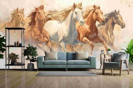 Running horses dynamic