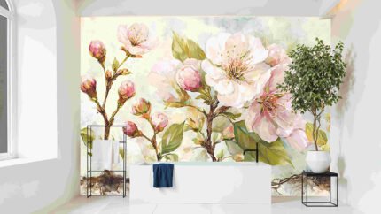 Flowering branches pink