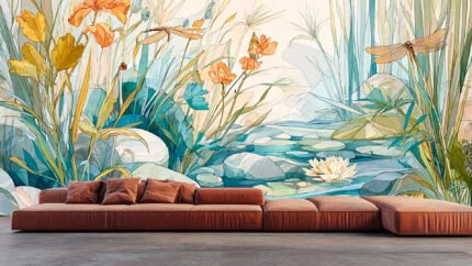 Dragonfly colorful wings