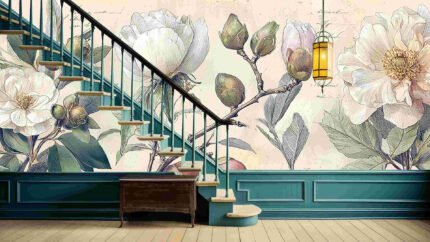 Floral Illustration White