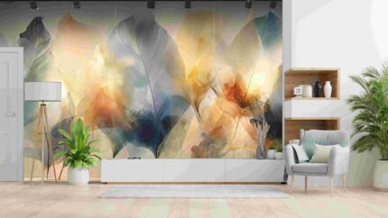 Colorful translucent leaves