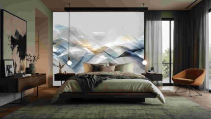 Abstract flowing waves